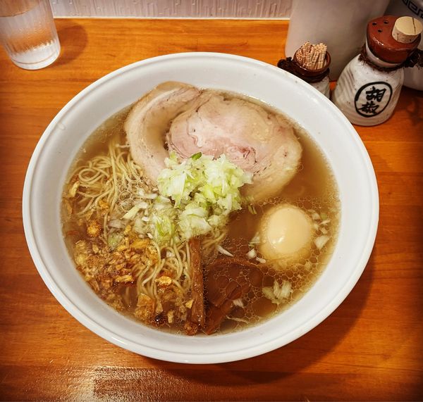 「味玉塩大盛」@支那そば 高橋商店の写真