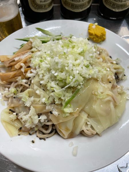 「冷やし中華 ワンタン コマネギ」@中華そば みたかの写真