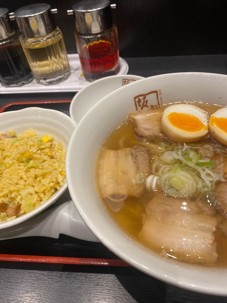 「Aセット」@喜多方ラーメン 坂内 調布店の写真