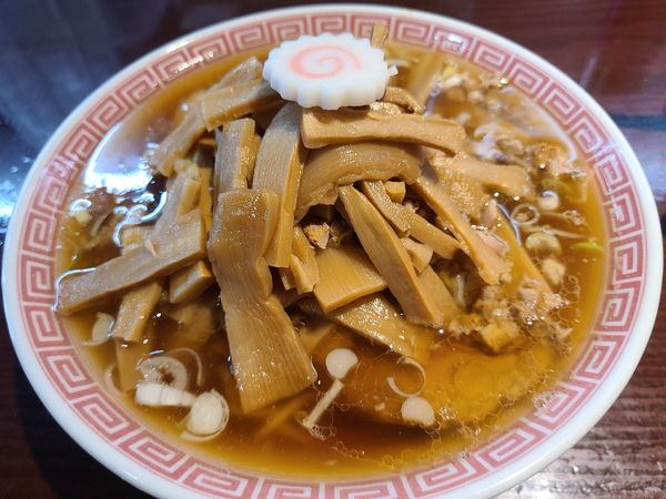 「メンマ中華そば」@中華そば えもとの写真