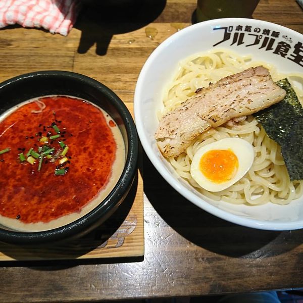「(限定)冷やし坦々つけ麺」@本気の焼豚 プルプル食堂の写真
