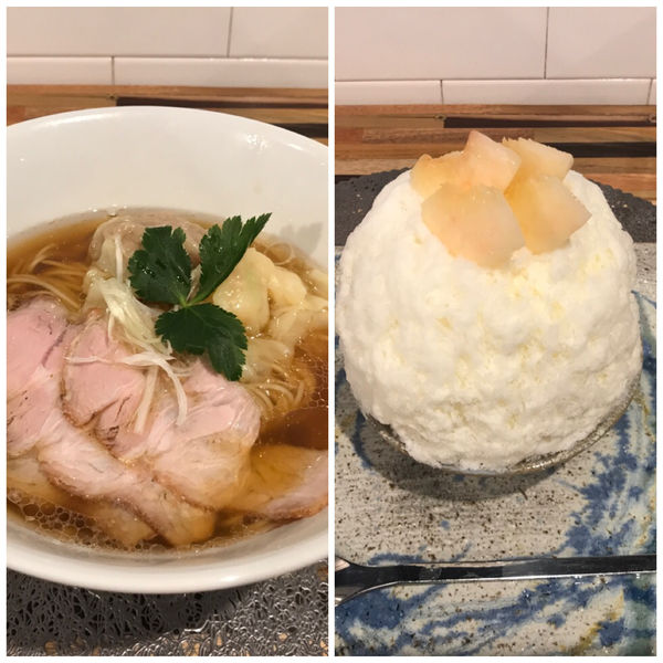 「かき氷&ラァ麺セット2450円」@雲のきれまの写真