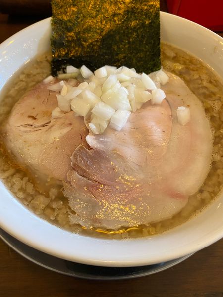 「背脂煮干らーめん880円➕大盛（無料）➕背脂多め➕麺固め」@千葉房総 麺のマルタイの写真