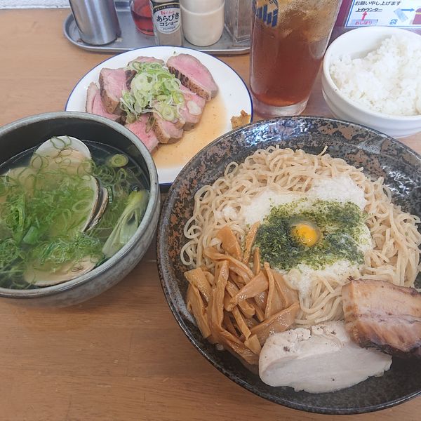 「【限定】冷やしトロロ潮貝汁③鴨ロースセット3000円」@MENYA 食い味の道有楽の写真