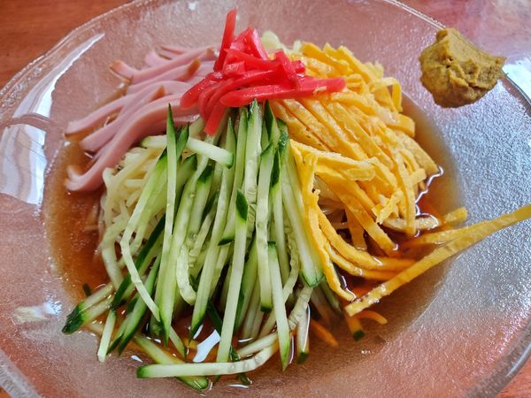 「冷やし中華」@喫茶 マエカワの写真