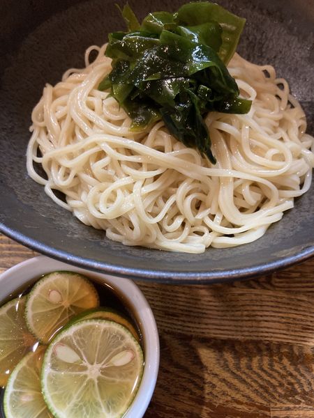 「冷やしすだちつけそば¥880＋大盛¥100」@中華そば いぶきの写真