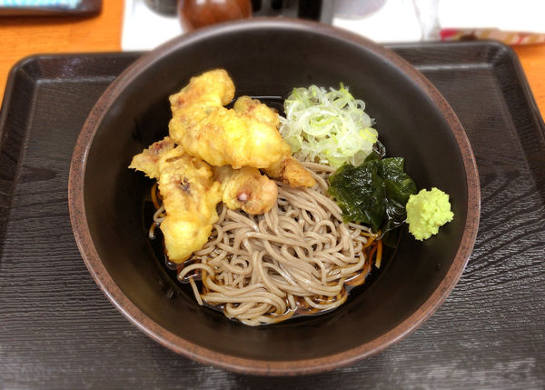 「ゲソ天そば(580円)」@蕎麦 つぐみ食堂の写真