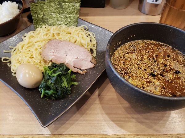 「つけ麺並　味玉」@横浜家系ラーメン 武虎家 尾山台店の写真