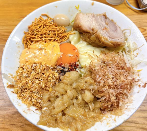 「まぜそば並 150ｇ」@ハイマウントの写真