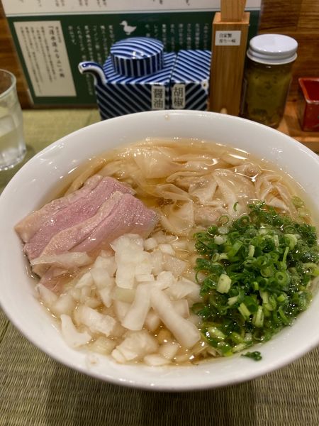 「鴨ワンタン麺」@らーめん 鴨to葱の写真
