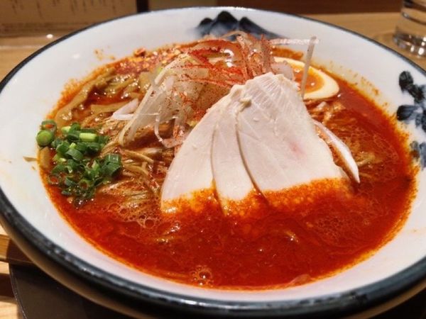 「柚子辛紅らーめん」@AFURI 辛紅 新宿サブナードの写真