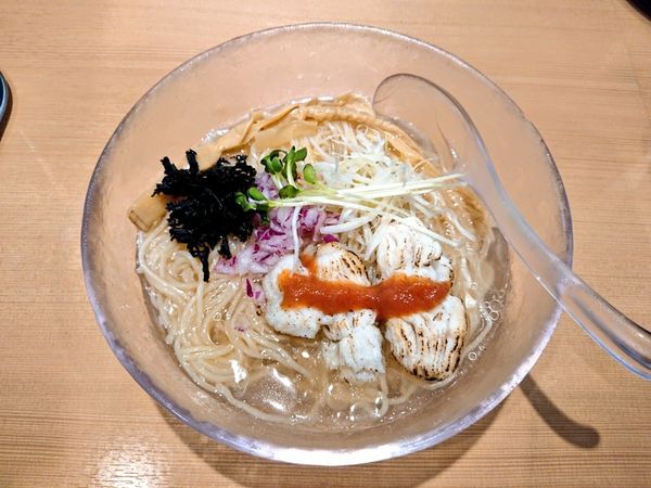 「【限定】鱧と金目鯛の冷やしらぁ麺」@金目鯛らぁ麺 鳳仙花 横浜店の写真