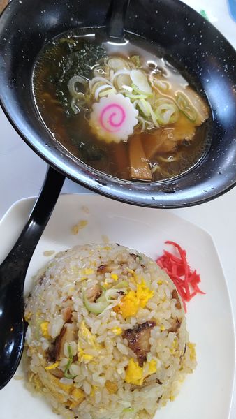 「チャーハン、ミニラーメン」@アルプス食堂の写真