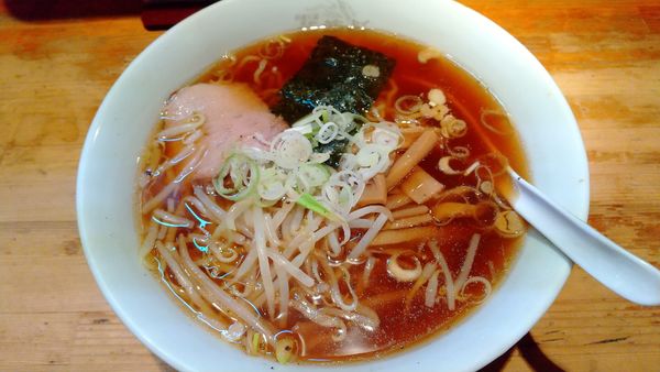 「アサヒスーパードライ+半チャンラーメン(¥550+620）」@萬龍軒の写真