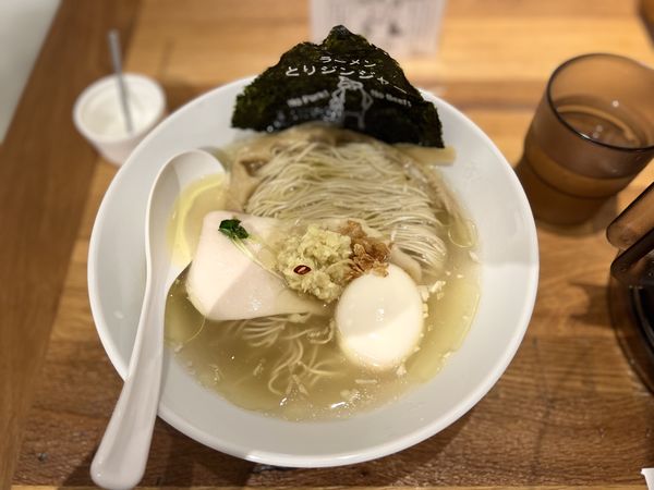 「とりジンジャー880円＋こぶじめ半熟玉子110円」@とりジンジャーの写真