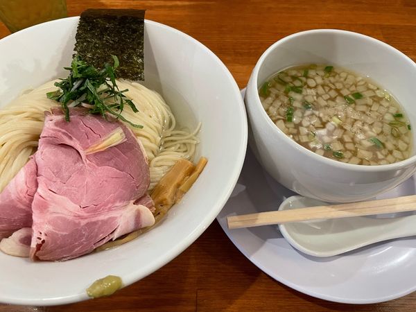 「【限定】鶏つけそば900円」@らーめん コットンポットの写真