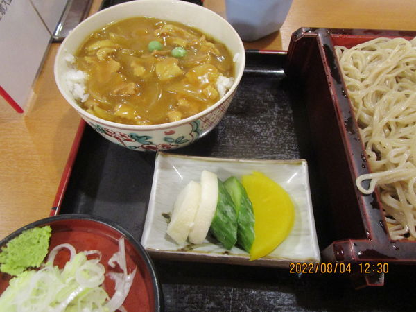 「蕎麦屋のミニカレー丼セット 950円」@そば処 大橋屋の写真