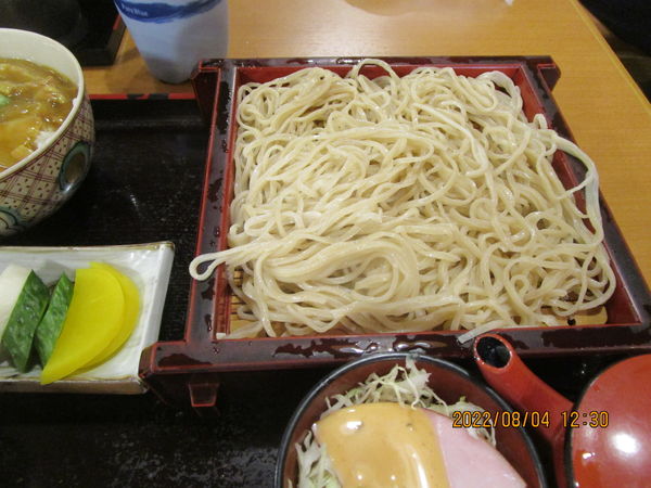 「蕎麦屋のミニカレー丼セットのせいろ 950円」@そば処 大橋屋の写真