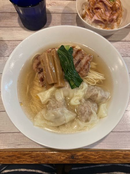 「鴨雲呑中華そば白(塩)」@世田谷中華そば 祖師谷七丁目食堂の写真
