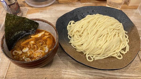 「辛味つけ麺」@つけ麺屋 やすべえ 新宿店の写真