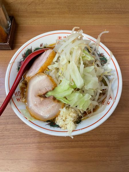 「大豚ラーメン(830円)カラメニンニク」@ラーメン大豚の写真