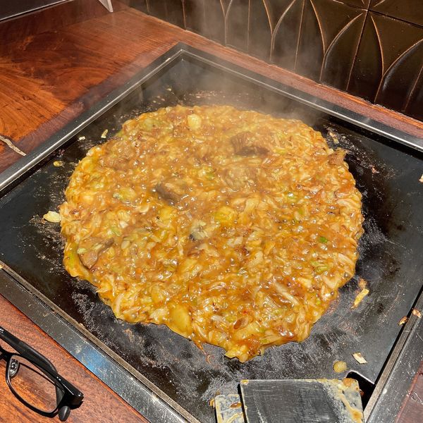 「米沢牛すじカレーもんじゃ」@もへじ 渋谷スクランブルスクエアの写真