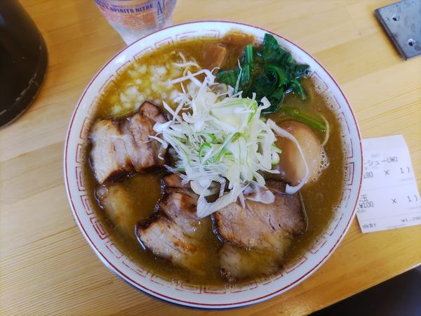 「チャーシューこってりUWO+味玉」@麺屋 うめ助の写真