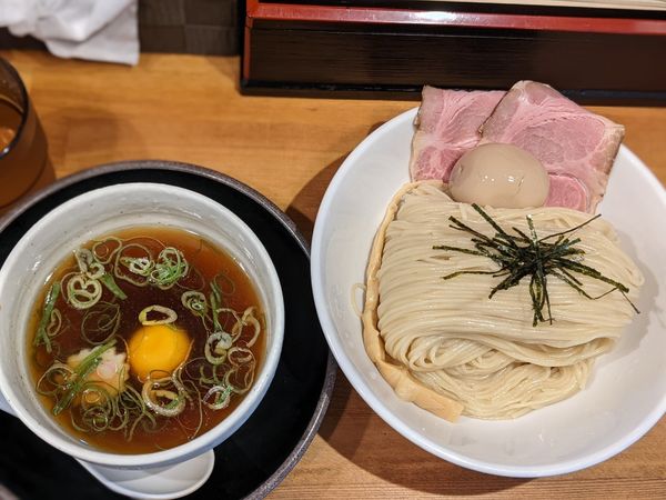 「限定煮干し風味の冷やしつけそば」@清麺屋の写真