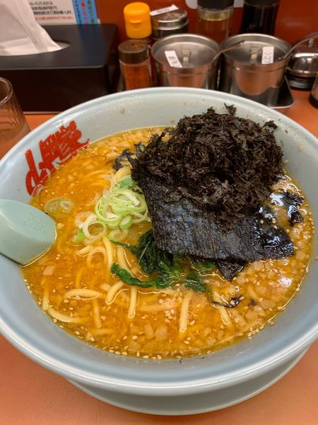 「特製味噌 岩のり」@ラーメン山岡家 さいたま丸ヶ崎店の写真