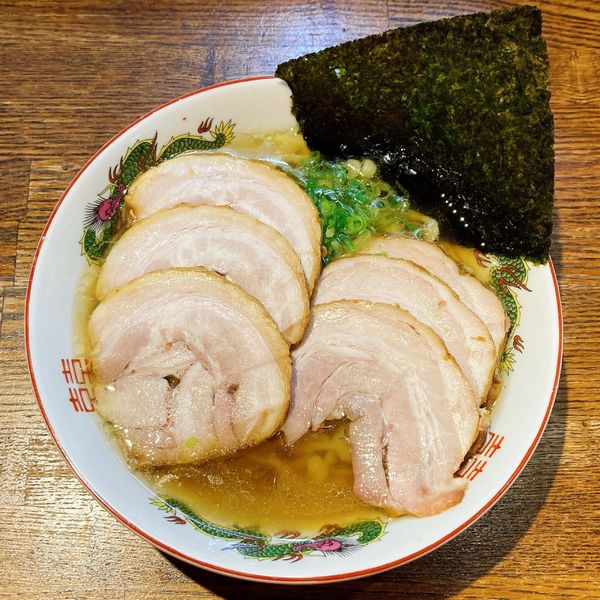 「【限定】鶏・豚・枯れ節の中華そば(塩)＋チャーシュー×2」@らー麺屋 バリバリジョニーの写真