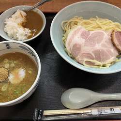 濃厚つけ麺（大盛り）＋茶碗カレー