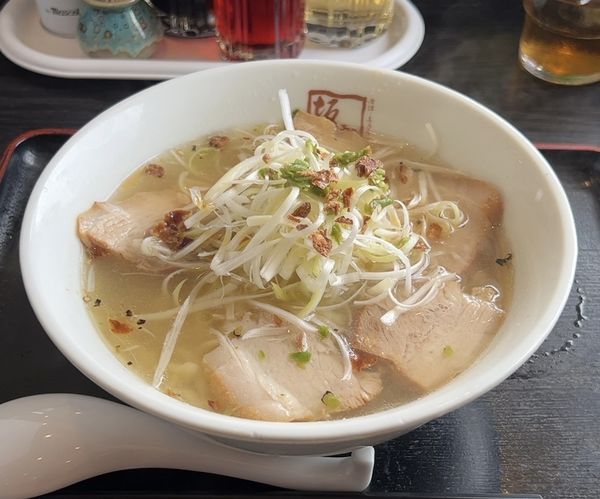 「青唐ねぎ塩ラーメン」@喜多方ラーメン 坂内 蘇我店の写真