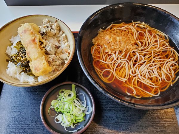 「朝食セット・焼鯖ごはん・温」@ゆで太郎 関内羽衣町店の写真