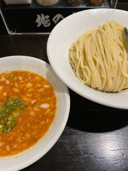 「本節つけ麺 大盛 全辛」@俺の空 新宿店の写真