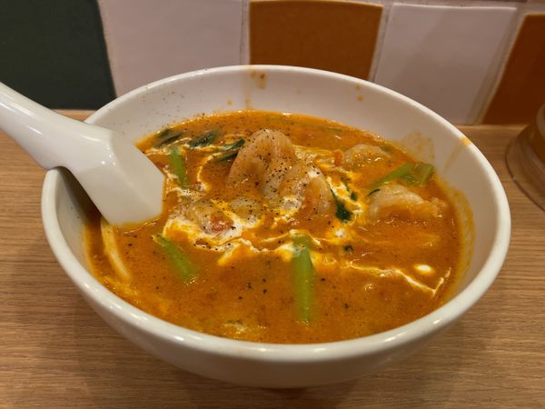 「エビクリームトマト麺 960円」@大阪王将 新宿ワシントンホテル店の写真