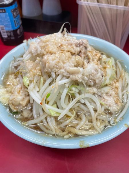 「小ラーメン（ニンニクちょっとヤサイアブラカラメ）」@ラーメン二郎 中山駅前店の写真