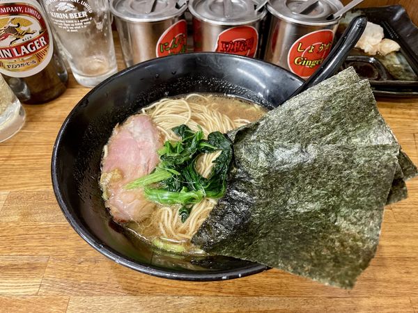 「キリンラガー中瓶＋ハイボール３杯＋おつまみ＋餃子→ らーめん」@せい家 三鷹店の写真