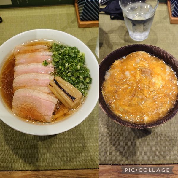 「鴨コンフィ麺+親子丼」@らーめん 鴨to葱の写真