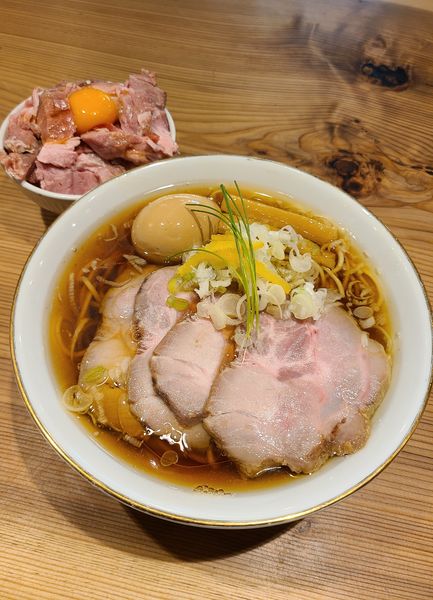 「KANEDA麺¥1150+チャーシュー丼¥400」@かね田の写真