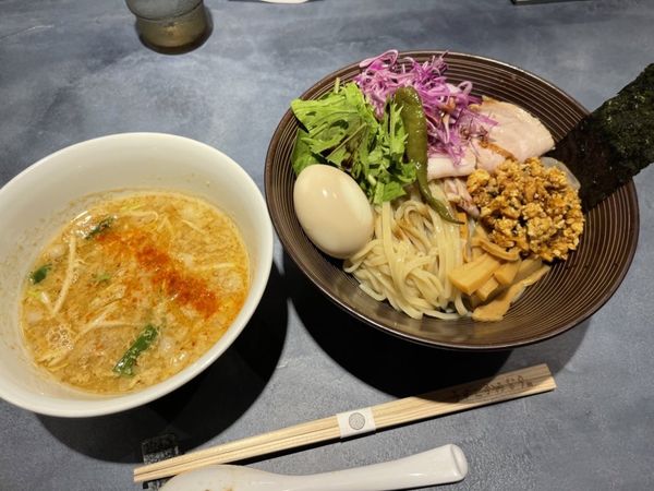 「限定味噌RAMENガパオ つけそばstyle」@うずとかみなりの写真