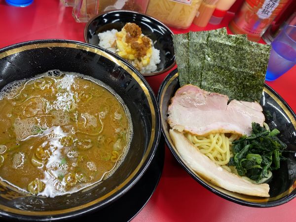 「つけ麺（1.5玉）+他」@王道家直伝 との丸家 八潮店の写真