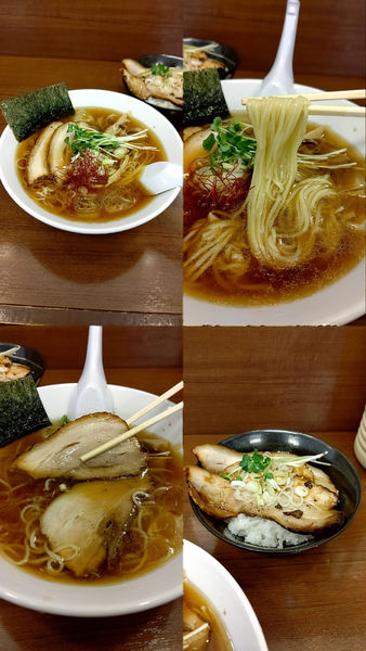 「夏期限定『煮干しとサバ節の冷やしらーめん(醤油 ¥870)』」@自家製麺☆宇都宮餃子 こむさしの写真