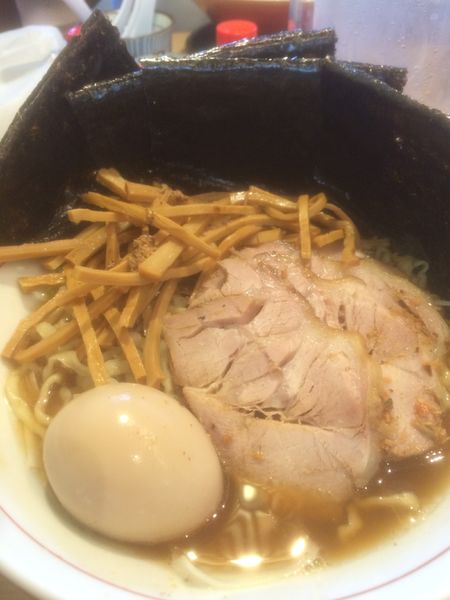 「味玉中華そば＋海苔」@中華そば 葉山の写真