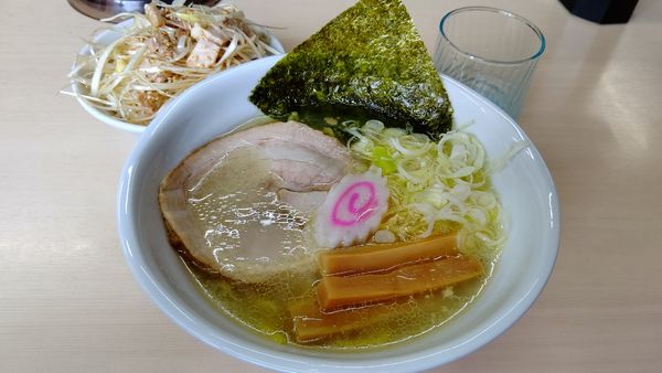 「塩ラーメン&ネギライス1000円」@麺処 ひみつ屋の写真