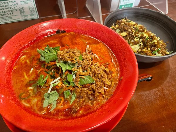 「紅、チャーハンセット」@中華そば 紅の写真