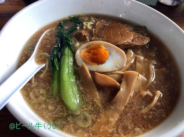 「天狗ラーメン＋焼肉丼セット(840円)」@天狗 北越らーめんの写真