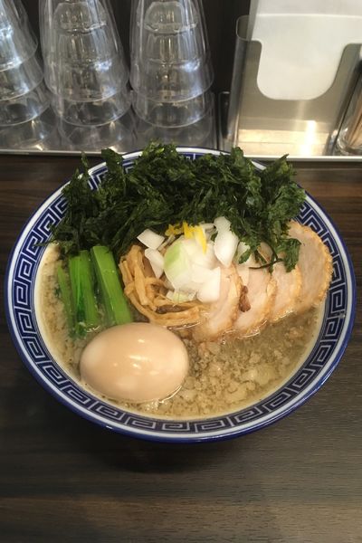 「烏賊背脂煮干中華蕎麦」@錦糸町中華そば さん式の写真