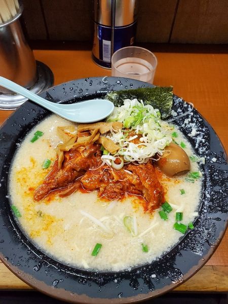 「ホルモンメン」@屋台ラーメンとんこつ貴生 稔台店の写真
