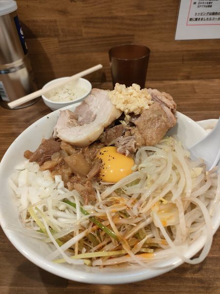 「汁なし」@男気らーめん アカギの写真