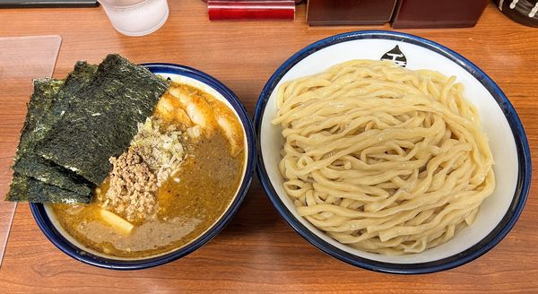 「インドのつけめん+特製+麺大盛」@つけめん 玉 本店の写真